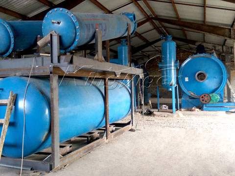 waste tyre pyrolysis plant in China
